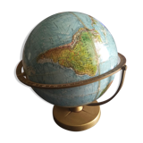 Vintage globe 60 scan globe a/s replogle 1960 Denmark (rotatable 360 °)