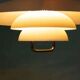 Vintage Scandinavian bowl lamp, minimalist mid-century pendant.