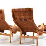 Pair of vintage Pernilla-3 Chaiselongues by Bruno Mathsson
