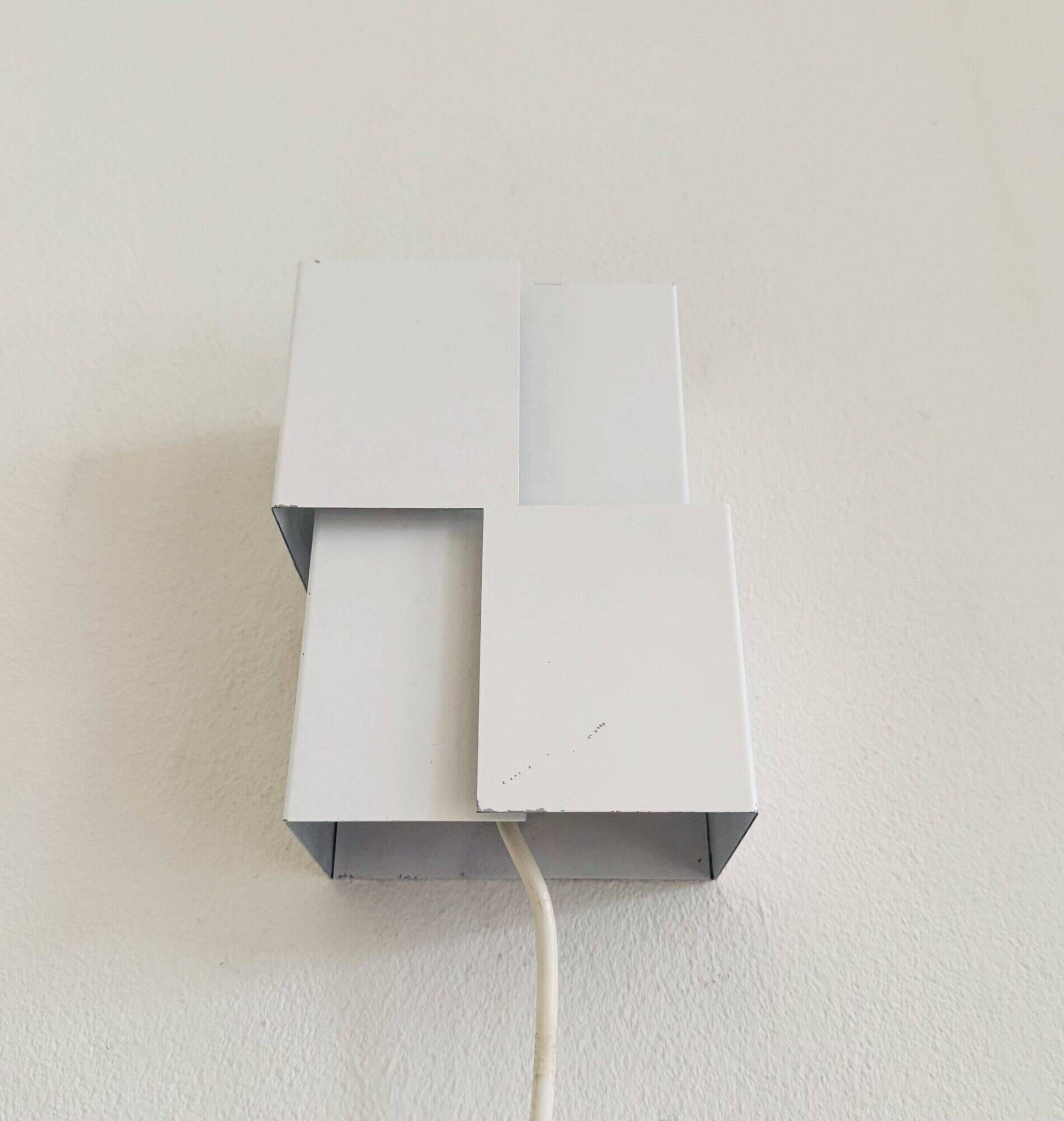 Geometric Square Wall Lamp By J.J.M. Hoogervorst For Anvia Nederland, The Netherlands, 1960S