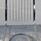 Set of 2 chrome metal chairs, Italian style from the 1970s.