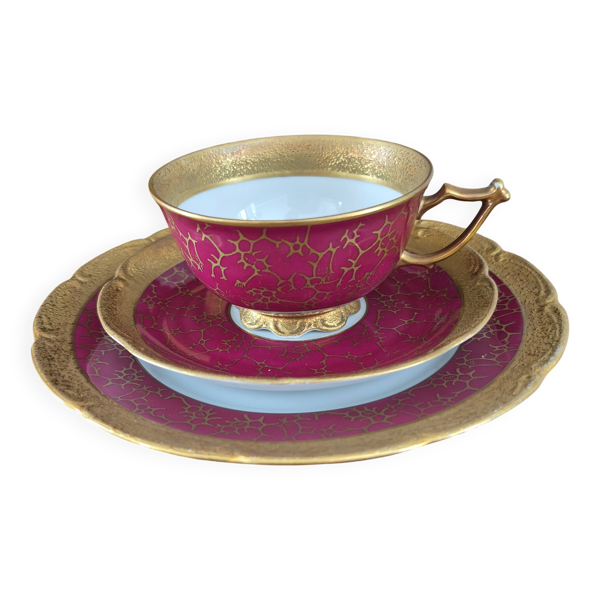 Tasse et assiette en porcelaine Graff Von Henneberg Allemagne