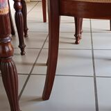 Set of 5 19th century cacahogany chairs