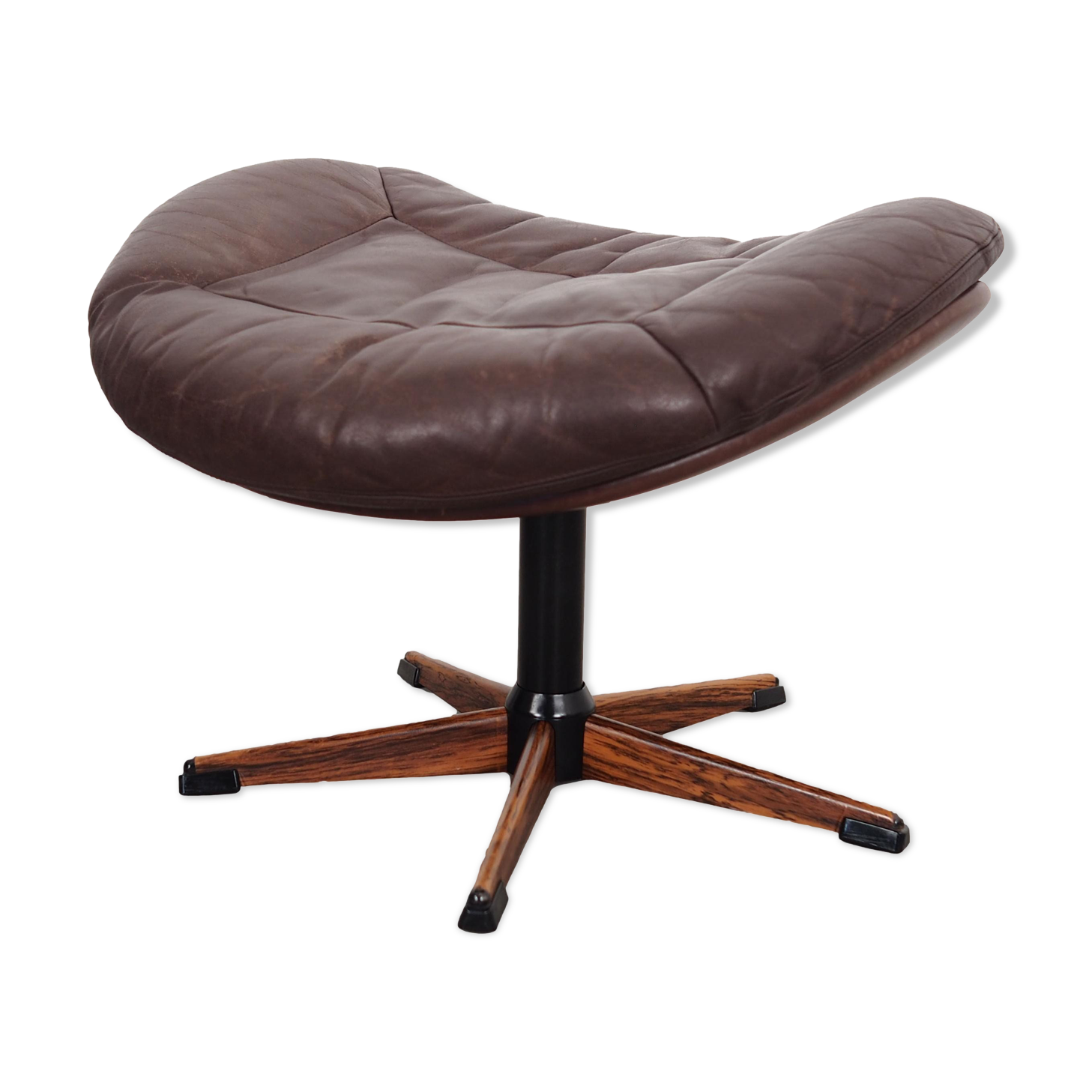 Leather footstool H.W. Klein 1960