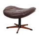 Leather footstool H.W. Klein 1960