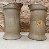 Antique pitcher old stoneware beige vintage