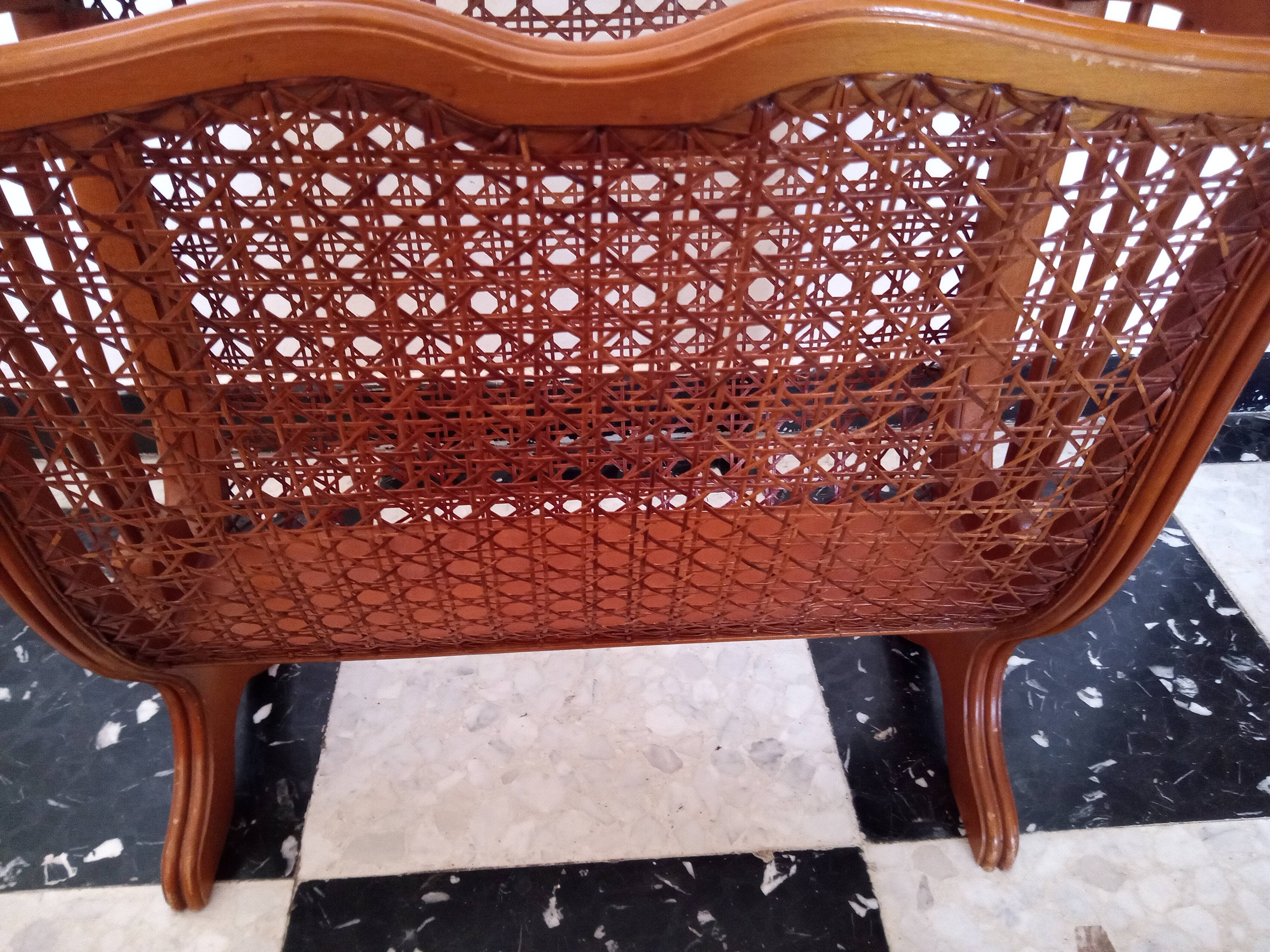 Wooden Art Nouveau magazine holders