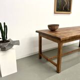 Antique farmhouse table in solid cherry wood