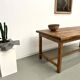 Antique farmhouse table in solid cherry wood