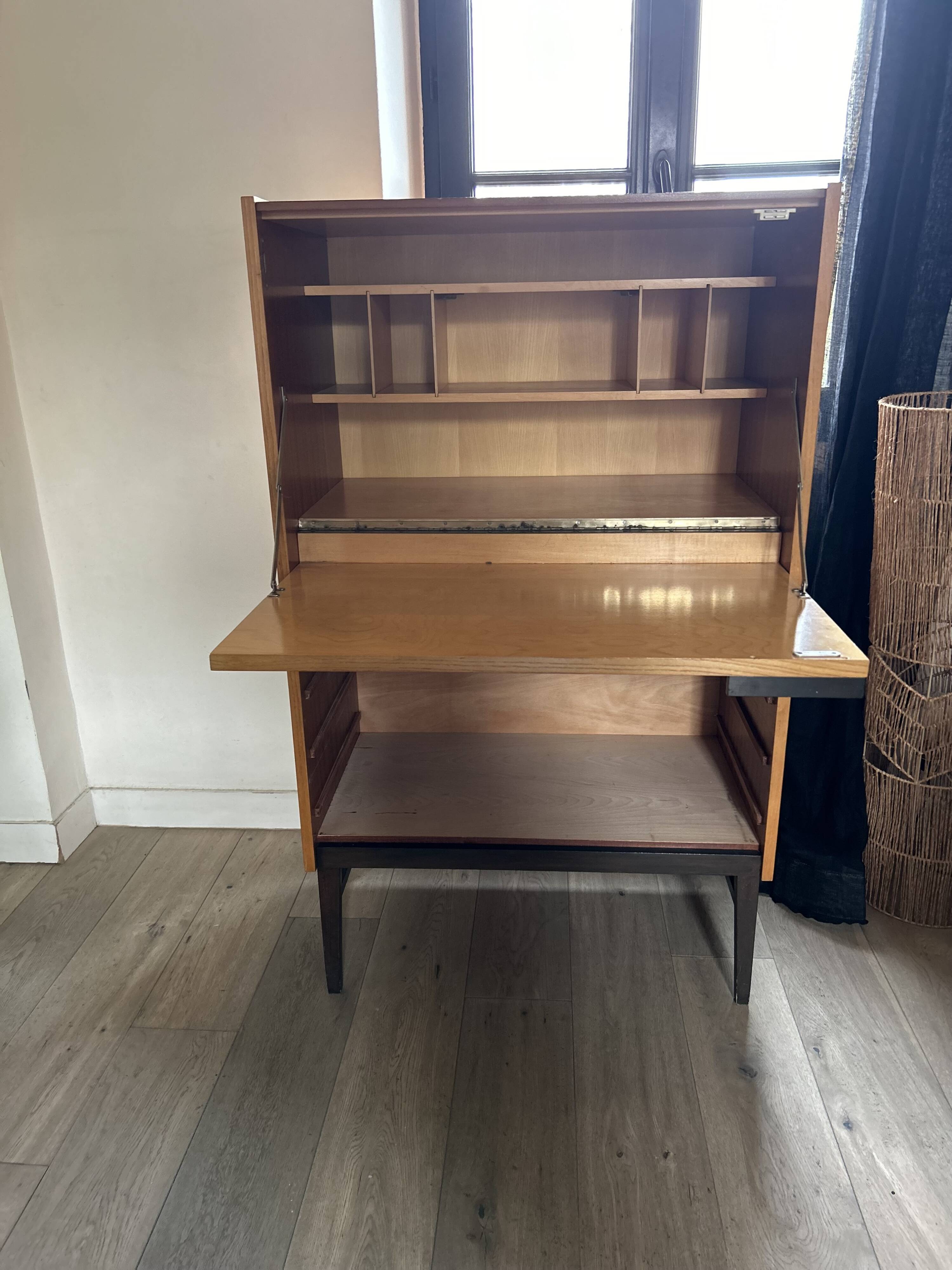 Vintage secretary desk by Frantisek Mezulanik, 1960