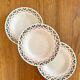 3 vintage Art Deco soup plates by Hamage & Moulin des Loups