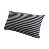 Striped canvas cushion