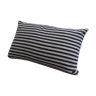 Striped canvas cushion