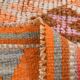 Brunt Orange Turkish Vintage Runner Rug, 85x388Cm