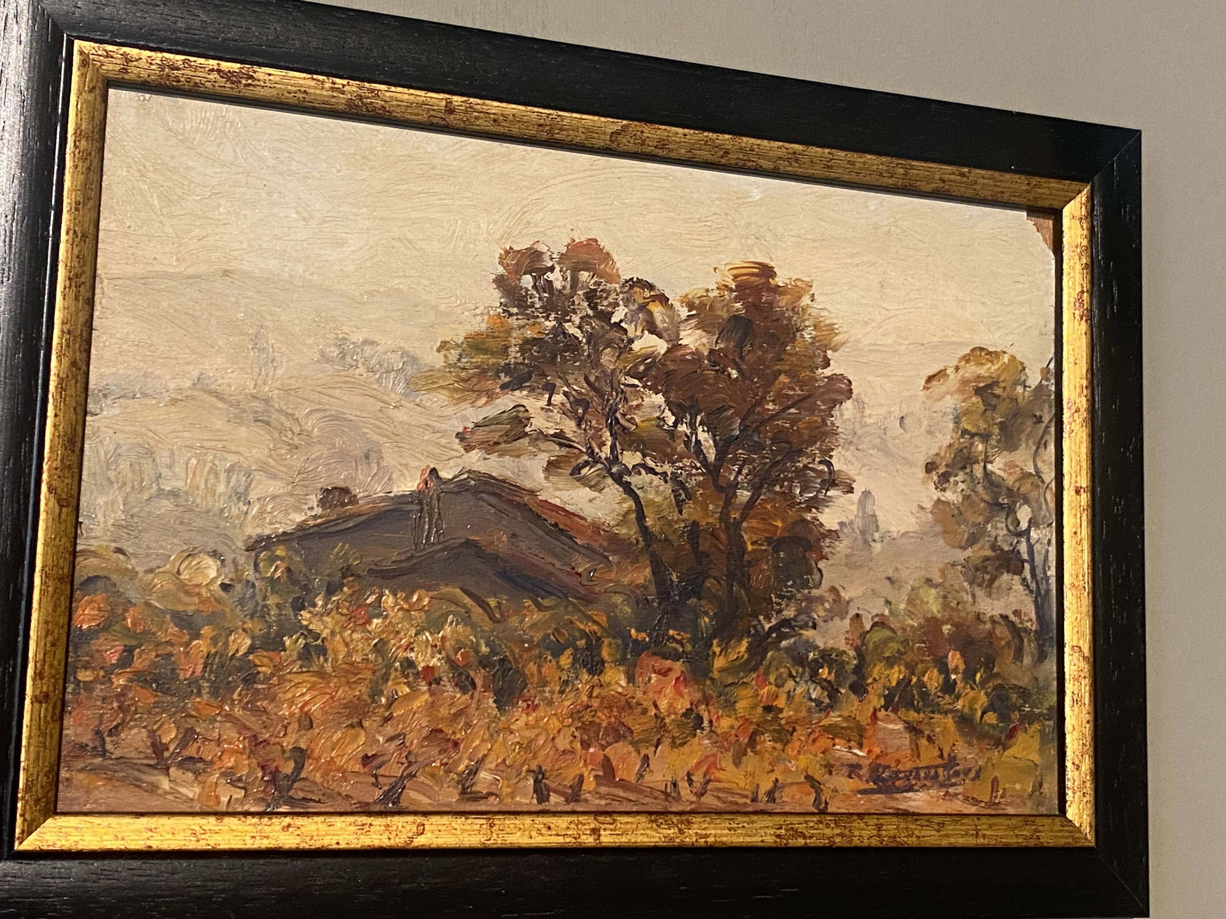 Provencal painter painting Devouassoux