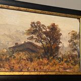 Provencal painter painting Devouassoux