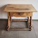Old country desk feet turned