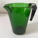 Vintage mint green glass Pichet VERECO, bakelite handle.
