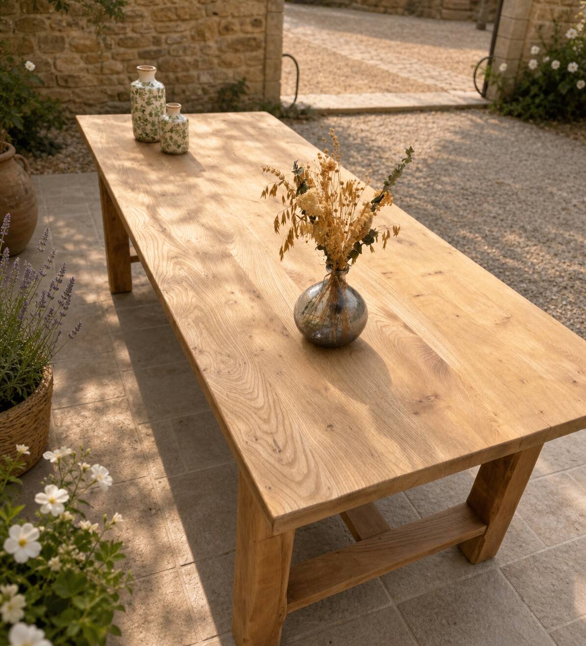 Renovated farmhouse table
