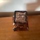 Antique whiskey decanter + vintage brown molded glass stopper