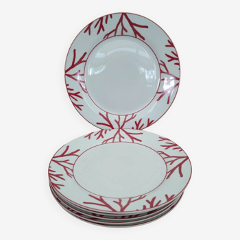 6 Barbier porcelain plates