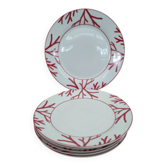 6 assiettes porcelaine Barbier