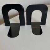 Pair of Gras bookends by notary in folded metal 1920