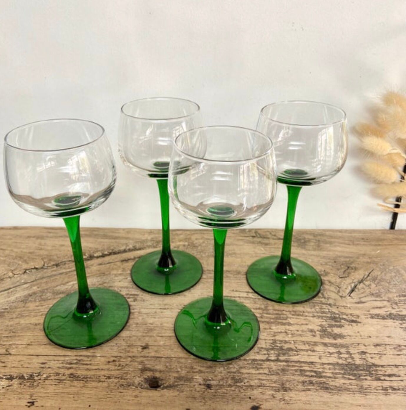 4 verres Luminarc France vintage