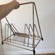 Magazine holder in gilded metal / copper 60s