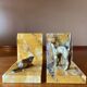 Art deco bookends by Jean Garnier, bronze and marble.