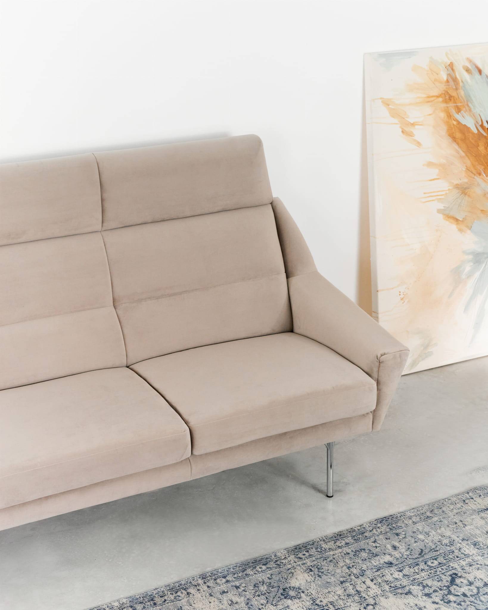Sofa MANDAL beige, design scandinave