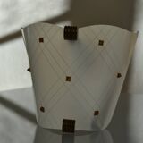 Vintage 1950 wall light in perspex and brass