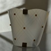 Vintage 1950 wall light in perspex and brass