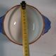 Gien earthenware bowl with peony decoration