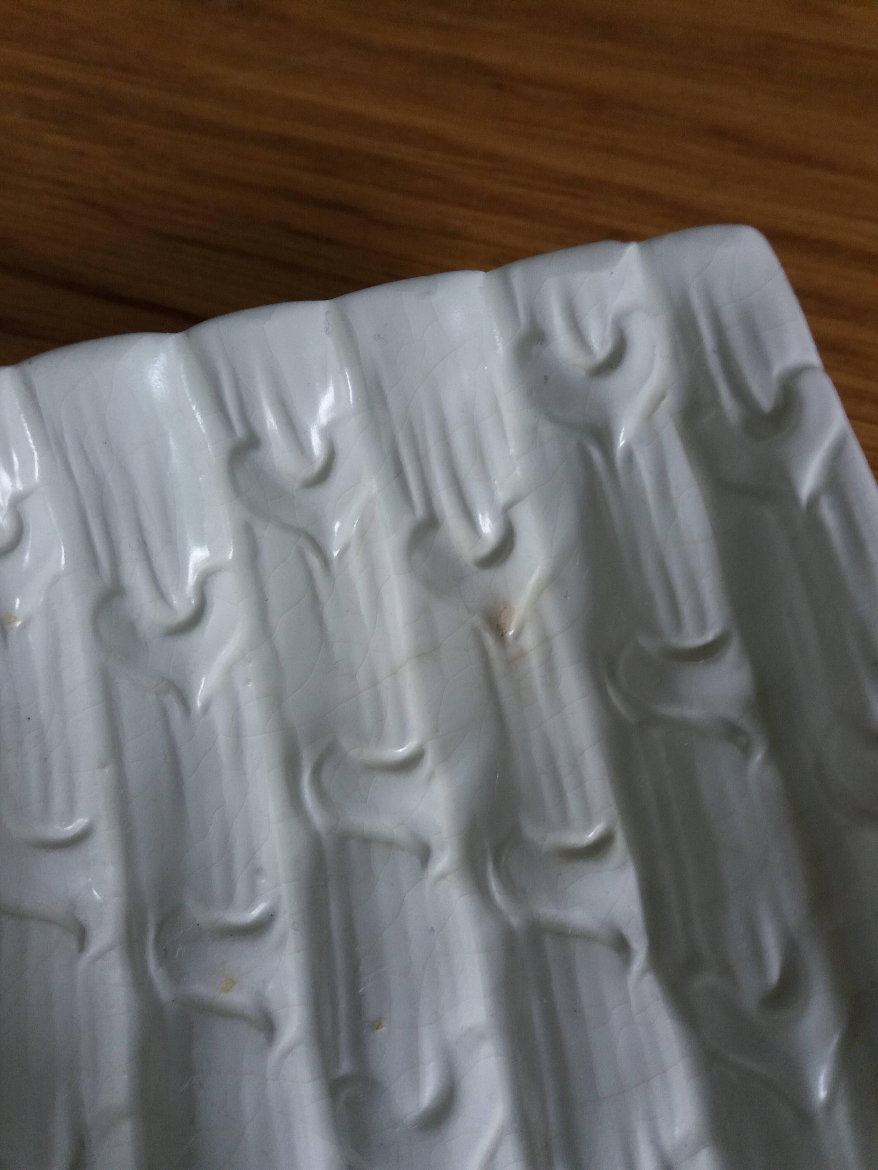 Asparagus dish in slip Bassano Italy