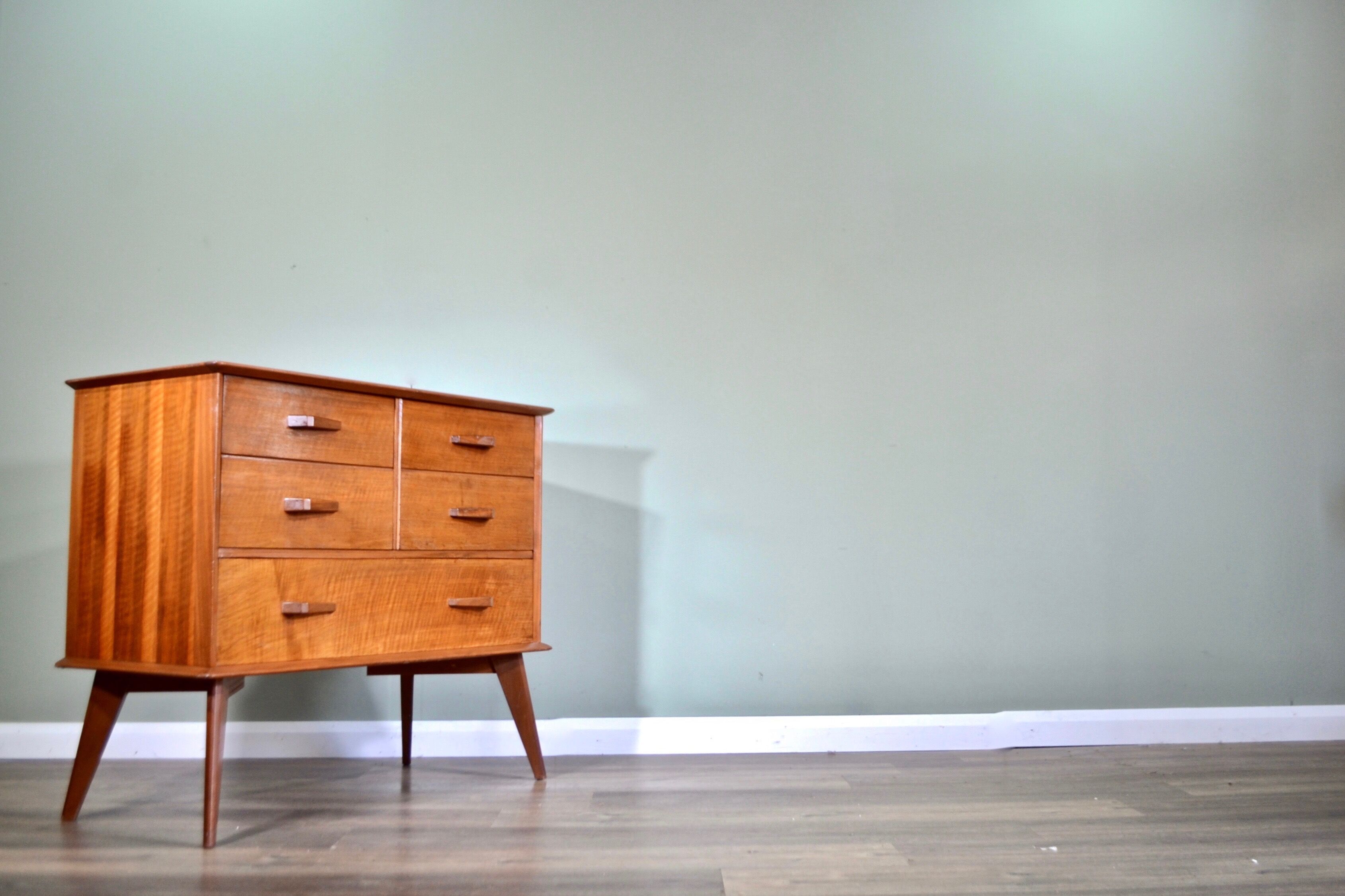 Midcentury Maple&Co sideboard in walnut, modern