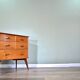Midcentury Maple&Co sideboard in walnut, modern