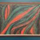 Original Swedish Oil on Canvas – Abstract Expressionist Composition – Vintage & Framed