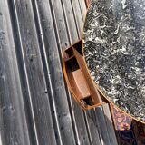 Table bouillotte en noyer d’époque directoire XVIII eme siècle