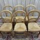 Série de 6 chaises paillées Louis Philippe