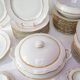 Limoges porcelain dinner service by Chapus Frères 40 pieces