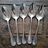 Set of 5 monogrammed spoons Armand Frenais