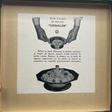 Shell butter dish in silver metal