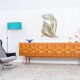 Grand buffet Mid-Century en noyer