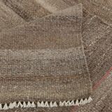 10x13 Turkish Brown & Bronze Handmade Kilim Rug, 303x386Cm