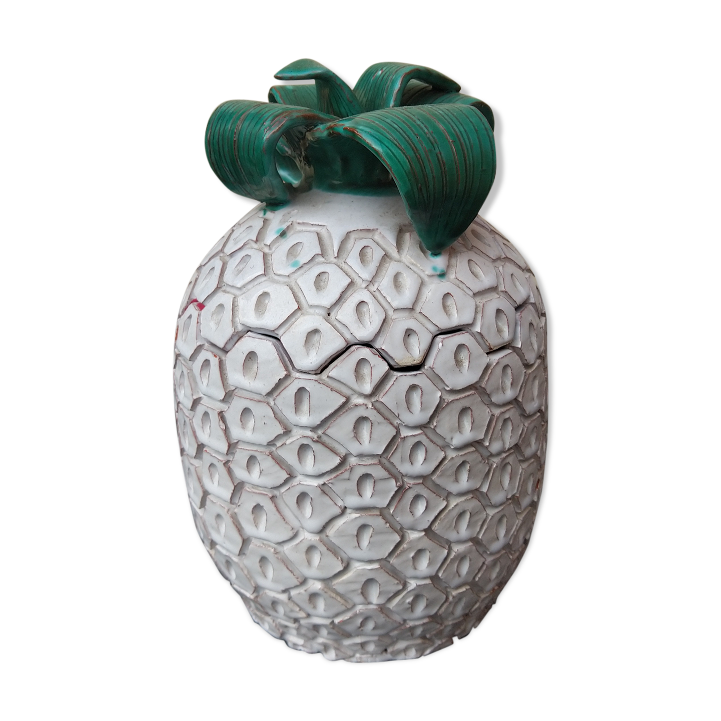 Pot ananas en céramique vintage signé Selency