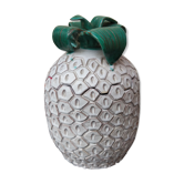 Pot ananas en céramique vintage signé