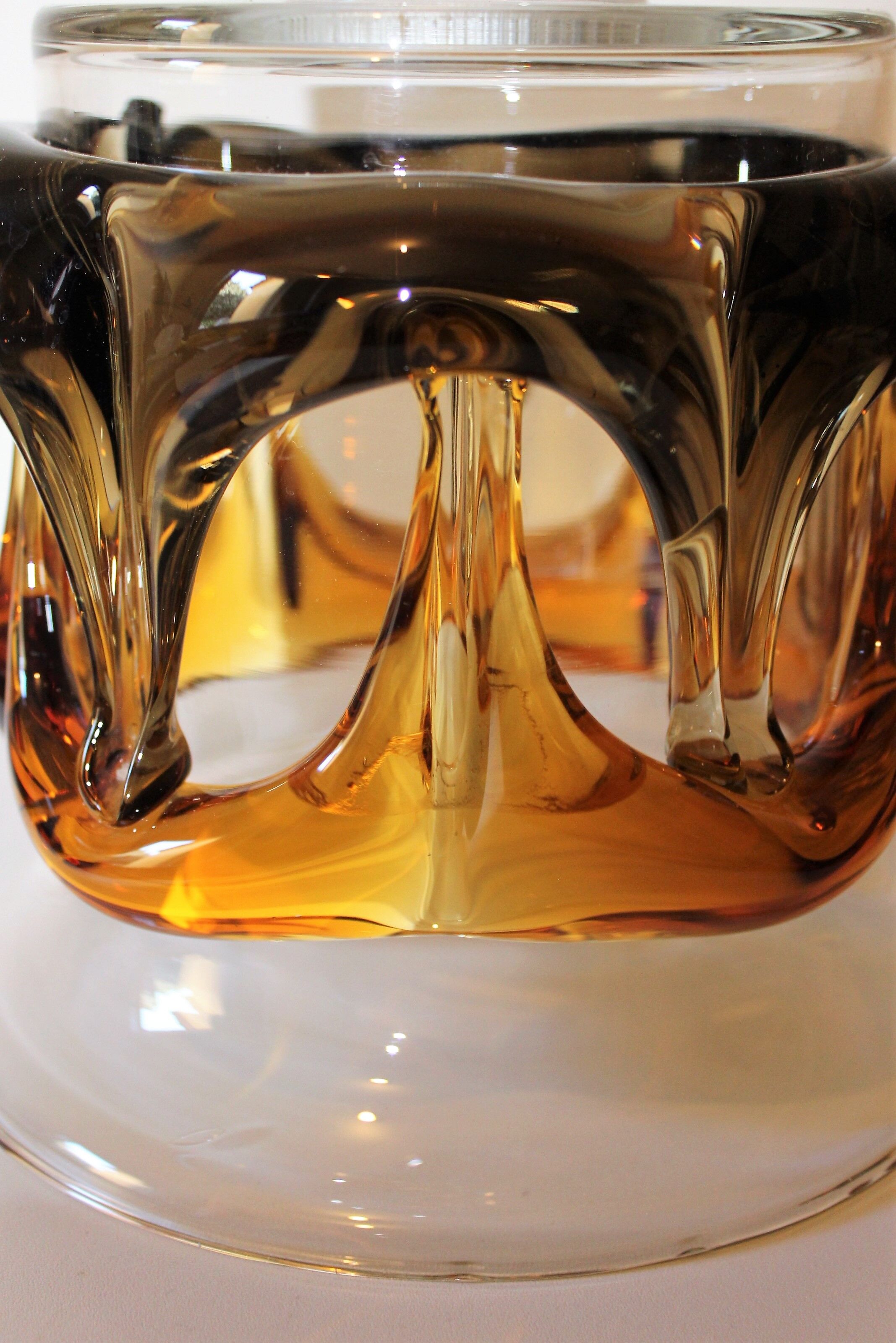 Hanging lamp glass from murano