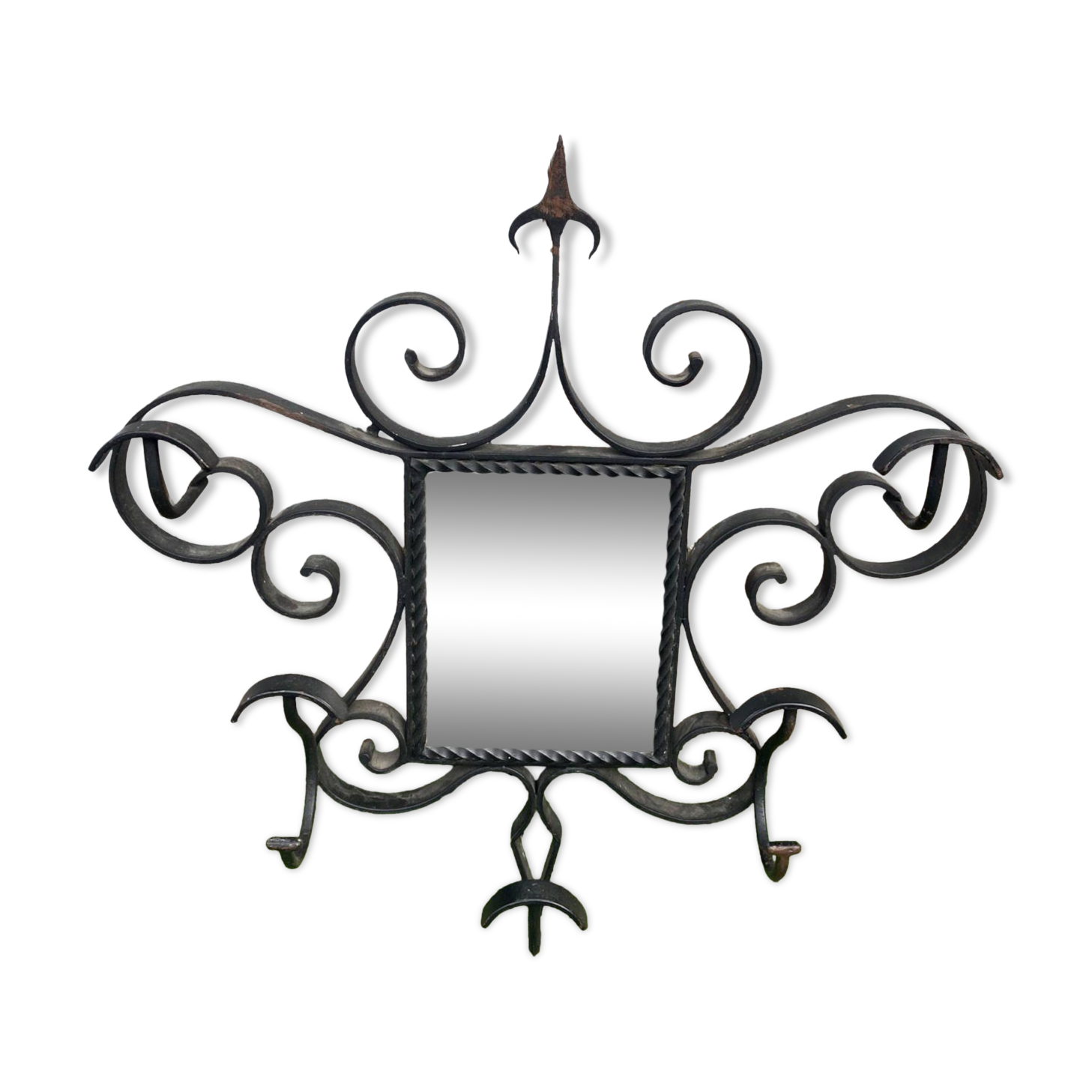 Wrought iron mirror