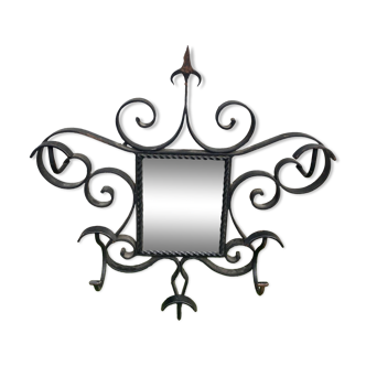 Wrought iron mirror